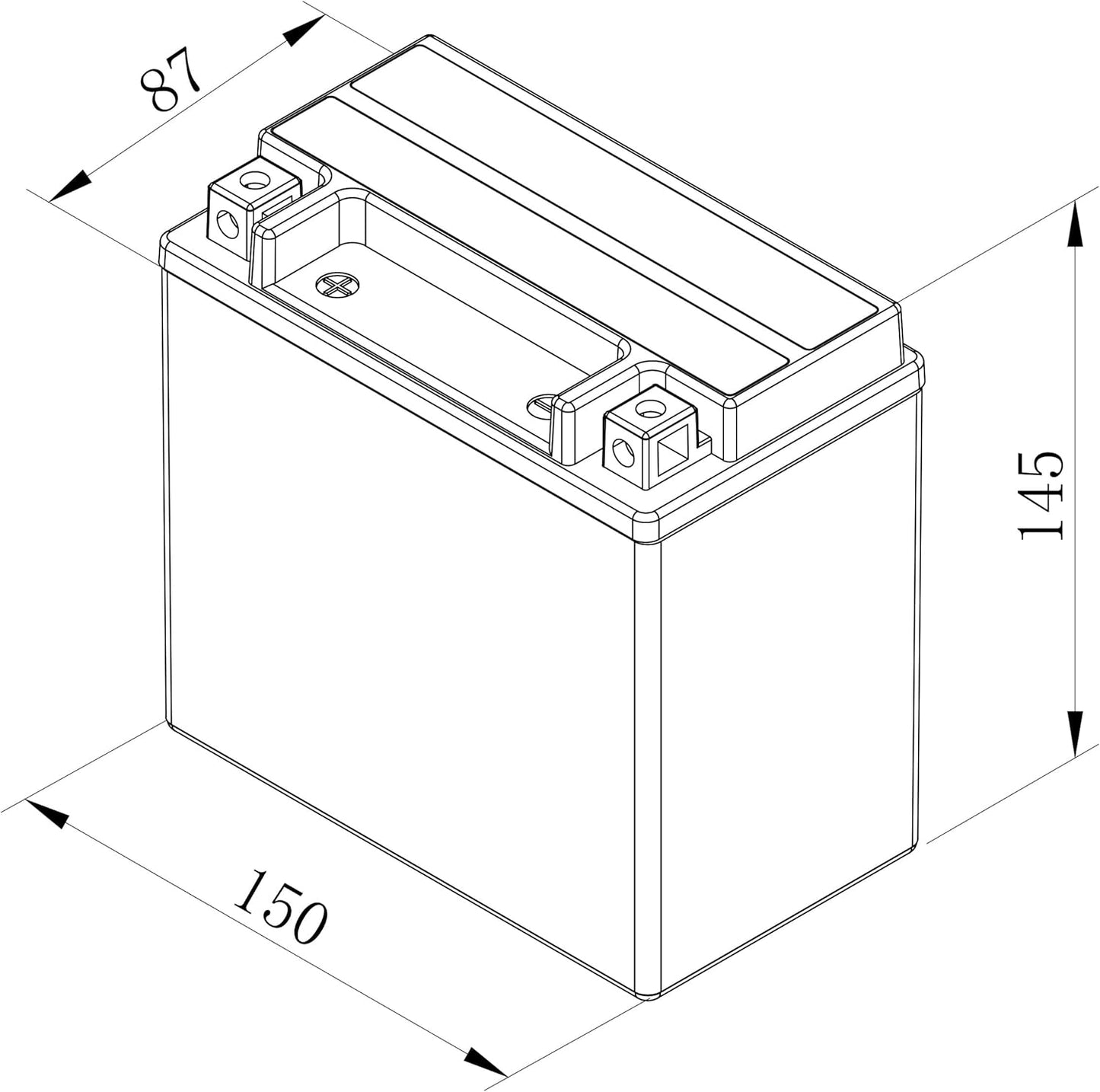 Bosch FA106 AGM Motorcycle Battery 12 V 200 A 12 Ah